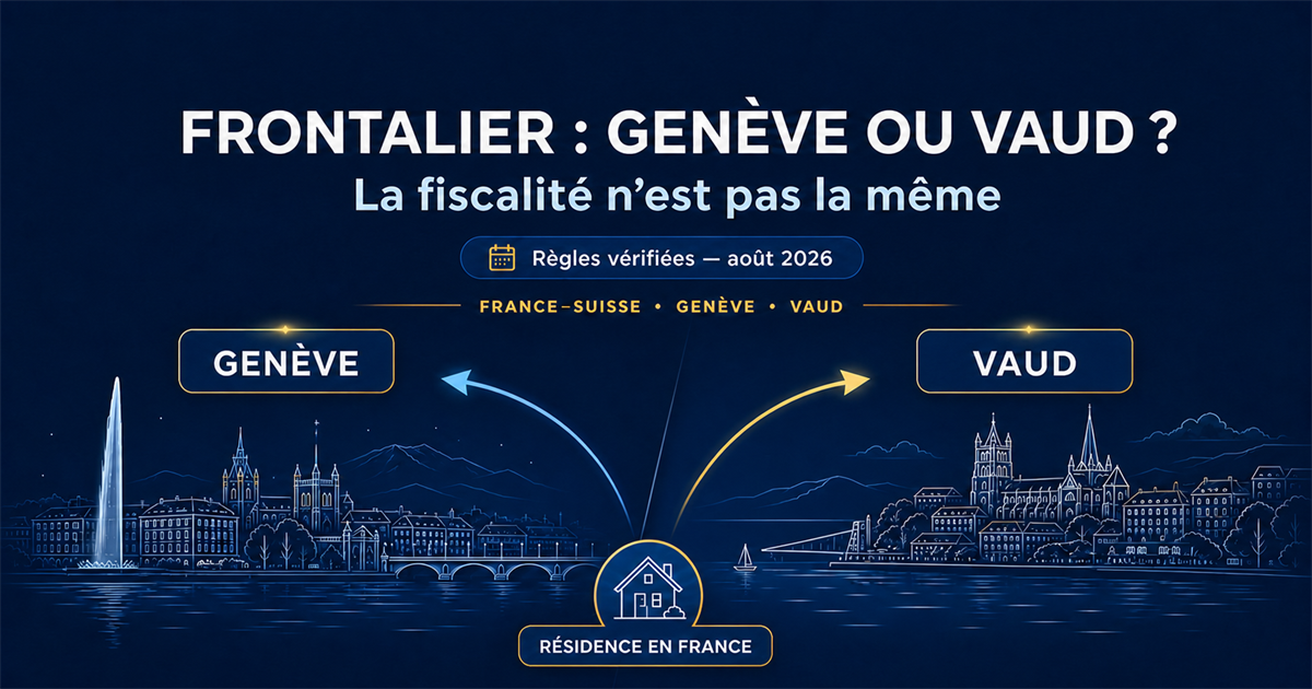 Comparaison pédagogique des régimes fiscaux généraux des frontaliers travaillant à Genève et dans le canton de Vaud.